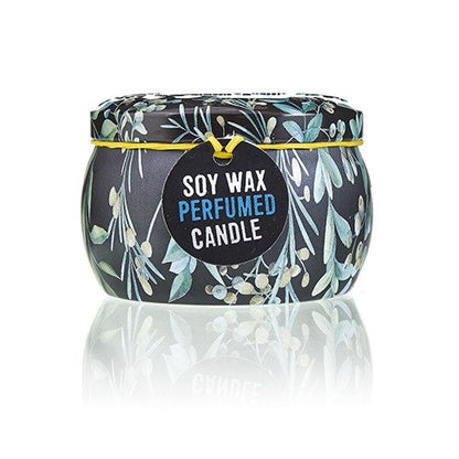 Art Tin Candle - Assorted Design - Romantic Garden - Tea & Rose - Vivid Aromas UK