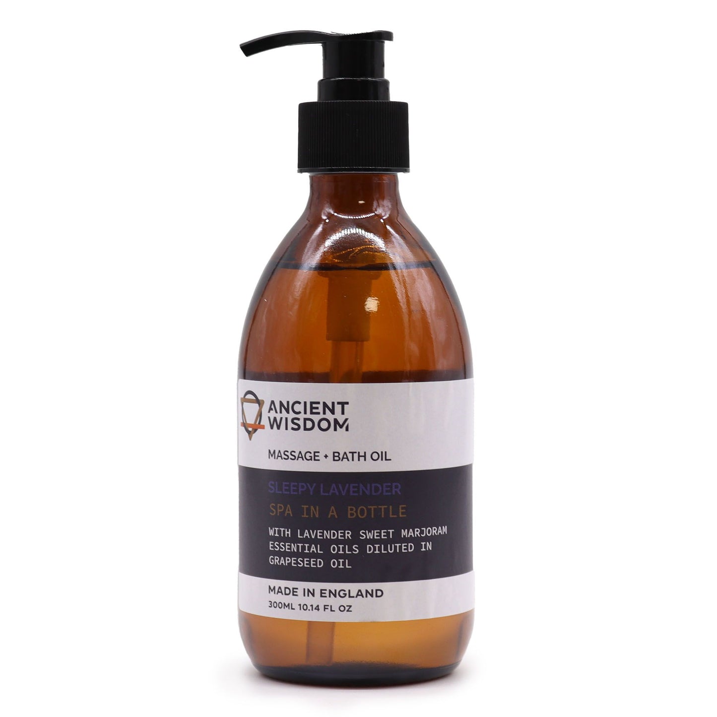 Aromatherapy Massage and Bath Oil - Sleepy Lavender 300ml - Vivid Aromas UK