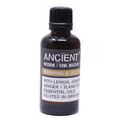Warm & Uplifting Massage Oil - 50ml - Vivid Aromas UK