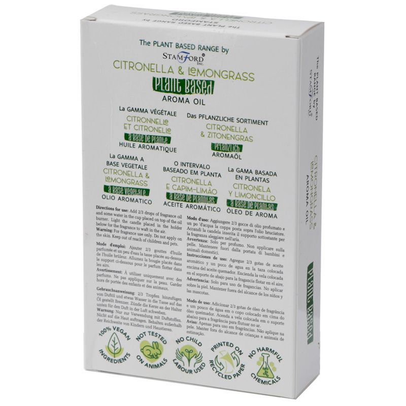 Plant Based Aroma Oil - Citronella Lemon Grass - Vivid Aromas UK