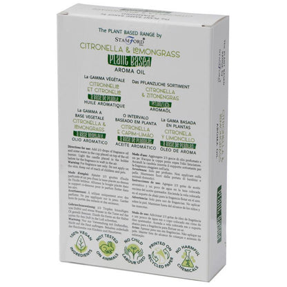 Plant Based Aroma Oil - Citronella Lemon Grass - Vivid Aromas UK