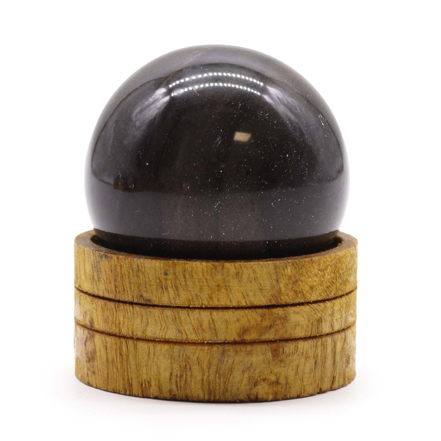 Gemstone Sphere 50mm - Ocean Agate with Stand - Vivid Aromas UK
