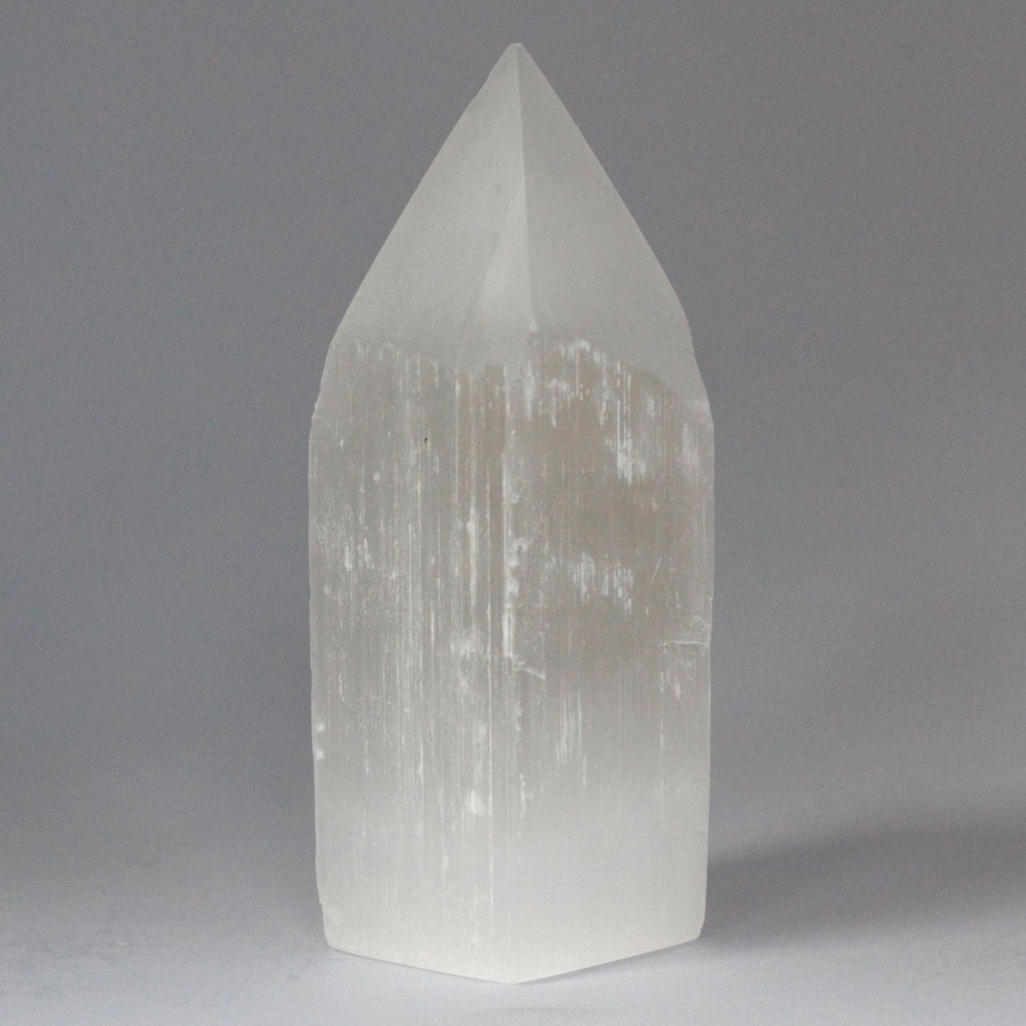 Selenite Pencil Point Tower - 15 cm - Vivid Aromas UK