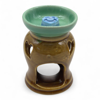 Classic Rustic Oil Burner - Heart Cut-out (assorted) - Vivid Aromas UK