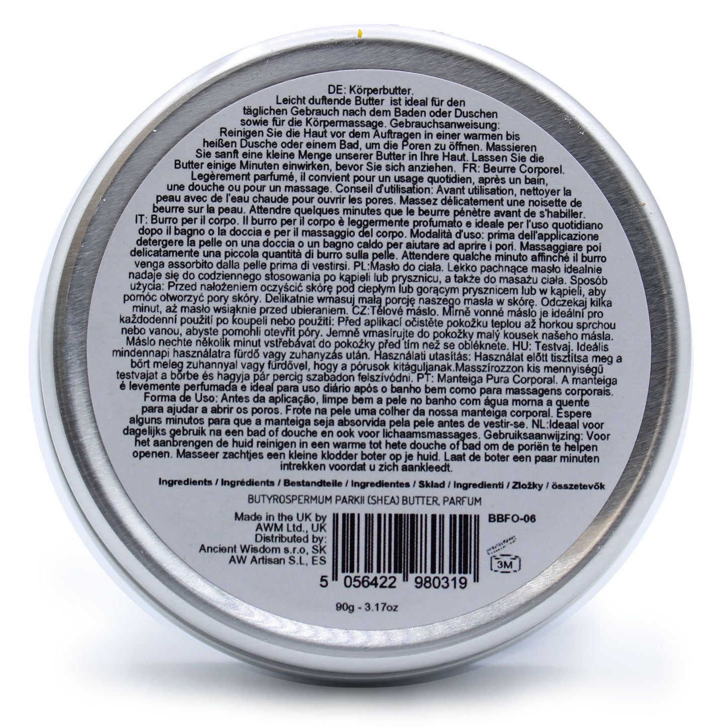 Scented Shea Body Butter 90g - Fluffy Marshmallow - Vivid Aromas UK