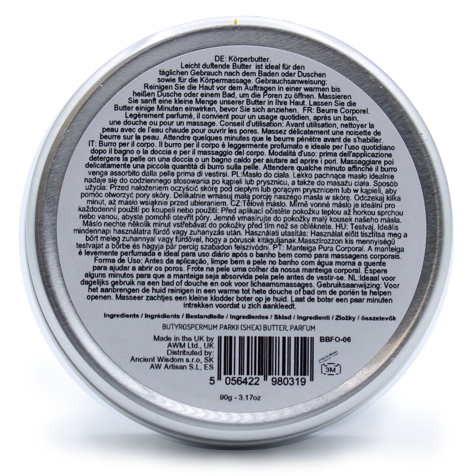 Scented Shea Body Butter 90g - Fluffy Marshmallow - Vivid Aromas UK