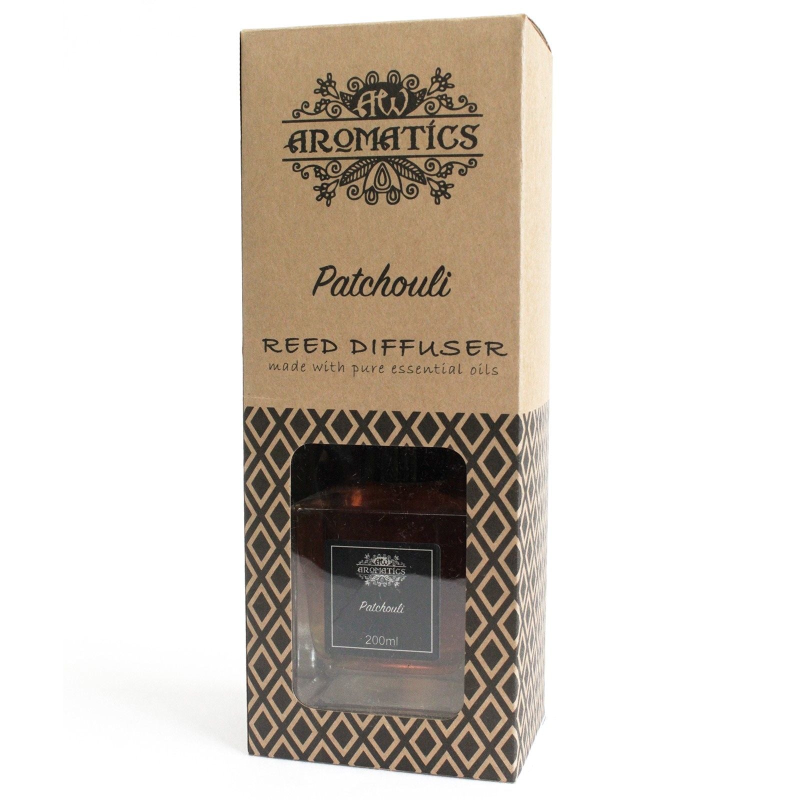 200ml Patchouli Essential Oil Reed Diffuser - Vivid Aromas UK