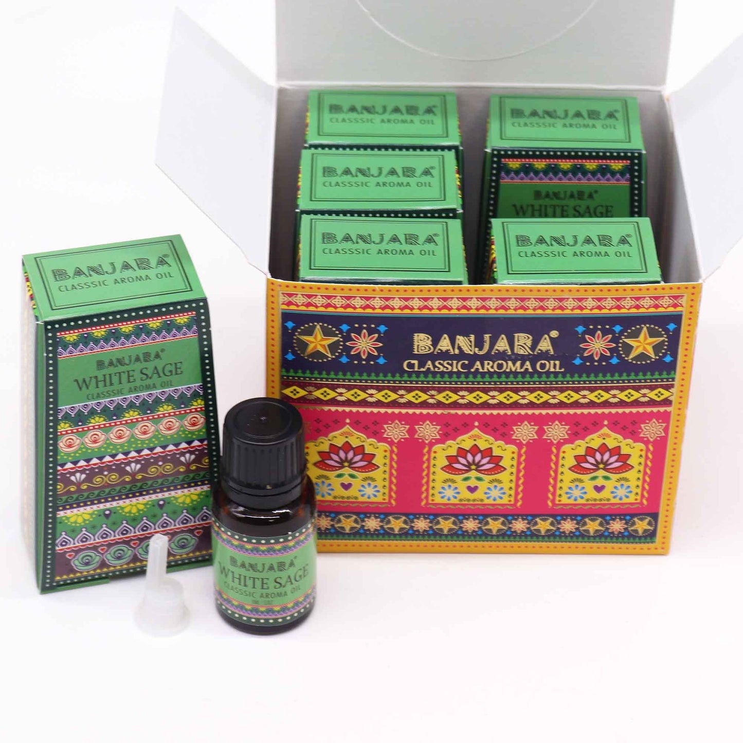 Banjara Indian Fragrance Oil 10ml - White Sage - Vivid Aromas UK