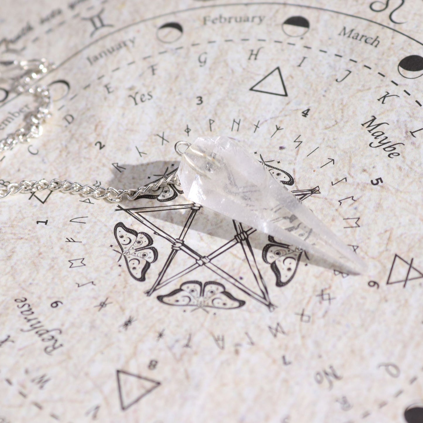 Ancient Witch Spell Incense - Cleansing - Rock Crystal Pendulum - Vivid Aromas UK
