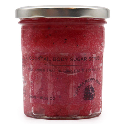 Fragranced Sugar Body Scrub - Strawberry Rum 300g - Vivid Aromas UK