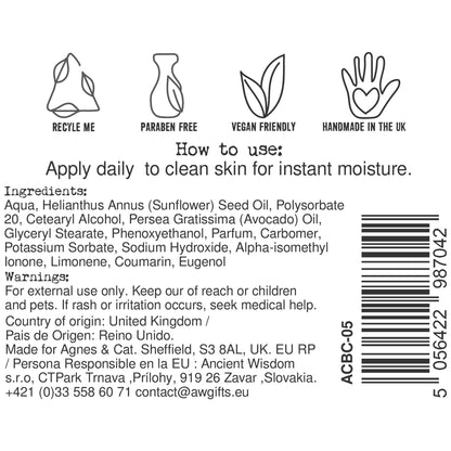 Agnes + Cat Hand & Body Cream - White Fig - Vivid Aromas UK