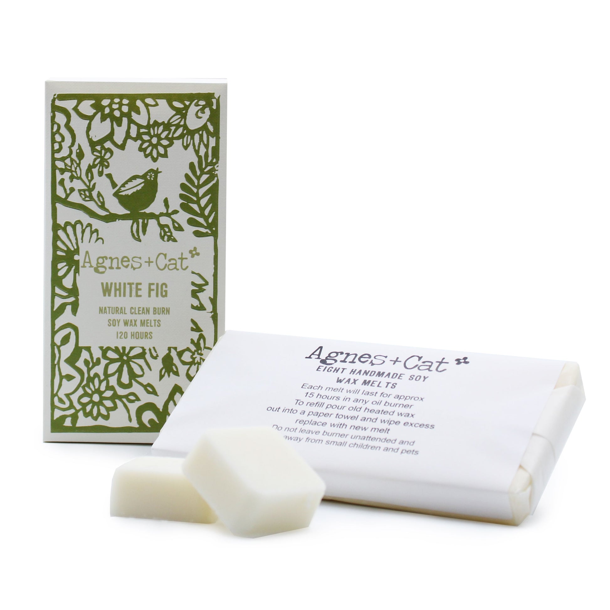 Agnes + Cat Box of 8 Wax Melts - White Fig - Vivid Aromas UK