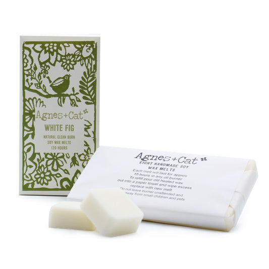 Agnes + Cat Box of 8 Wax Melts - White Fig - Vivid Aromas UK