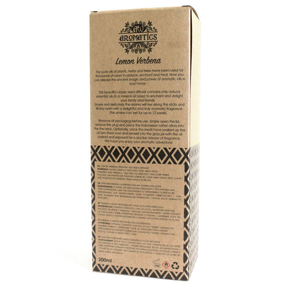 200ml Lemon Verbena Essential Oil Reed Diffuser - Vivid Aromas UK