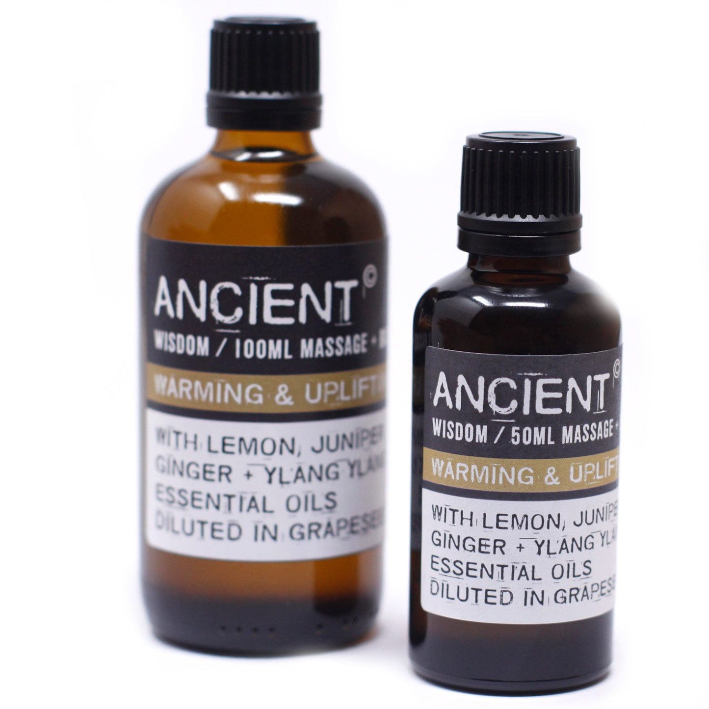 Warm & Uplifting Massage Oil - 50ml - Vivid Aromas UK