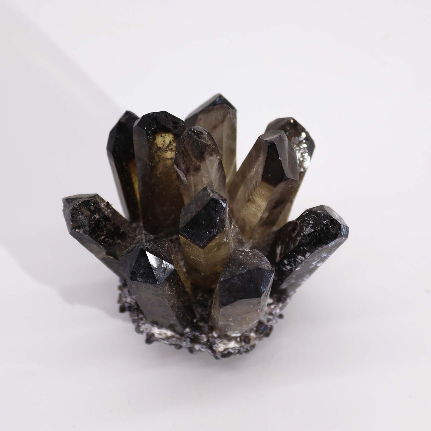 Crafted Quartz Cluster - Smoky Ghost Quartz - Vivid Aromas UK