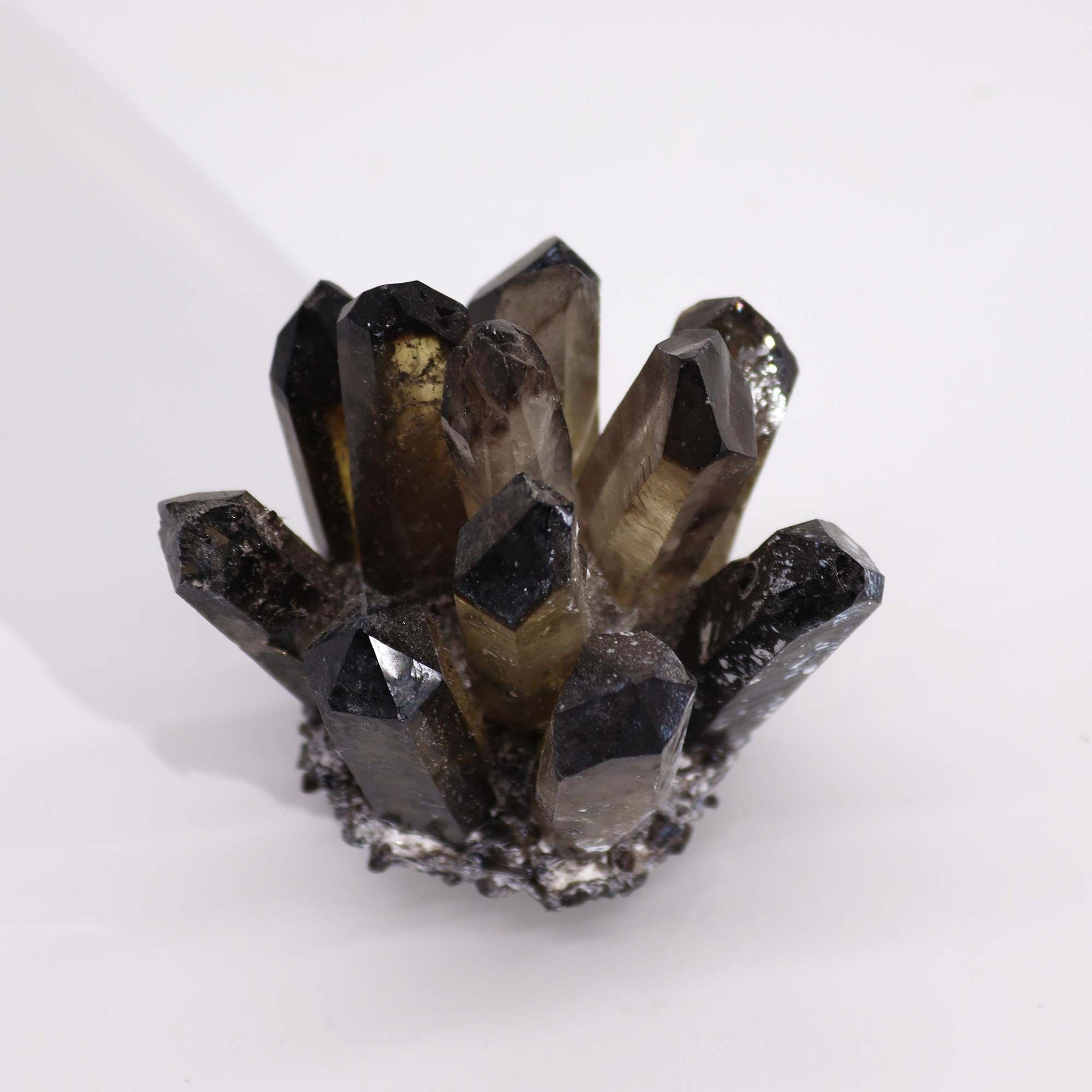 Crafted Quartz Cluster - Smoky Ghost Quartz - Vivid Aromas UK