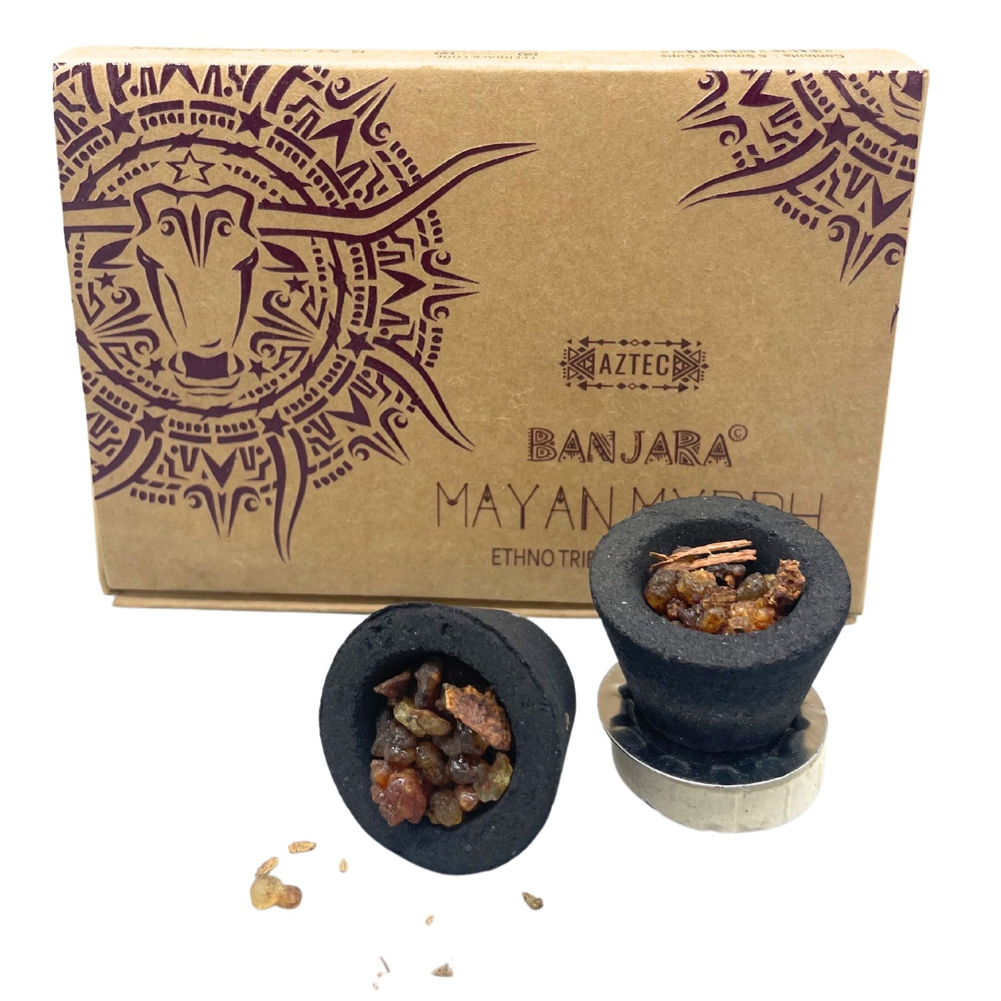 Banjara Resin Cups - Mayan Myyrh - Vivid Aromas UK