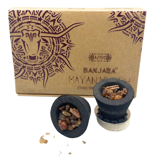 Banjara Resin Cups - Mayan Myyrh - Vivid Aromas UK