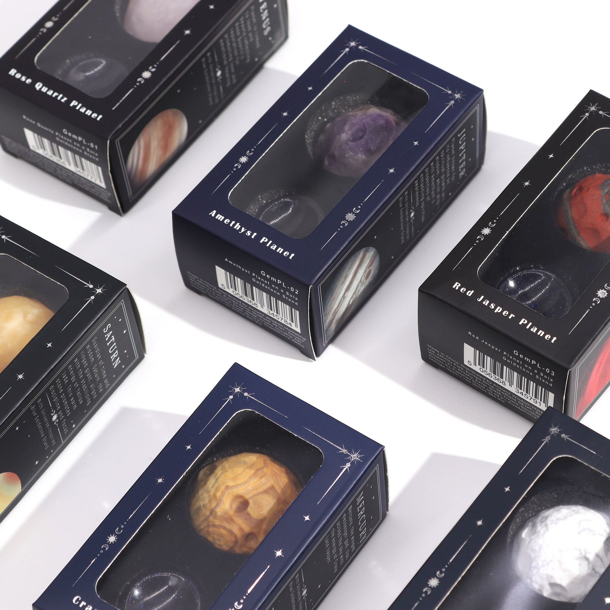 Ametyst Planet on a Sola Goldstone Stand (JUPITER) - Vivid Aromas UK