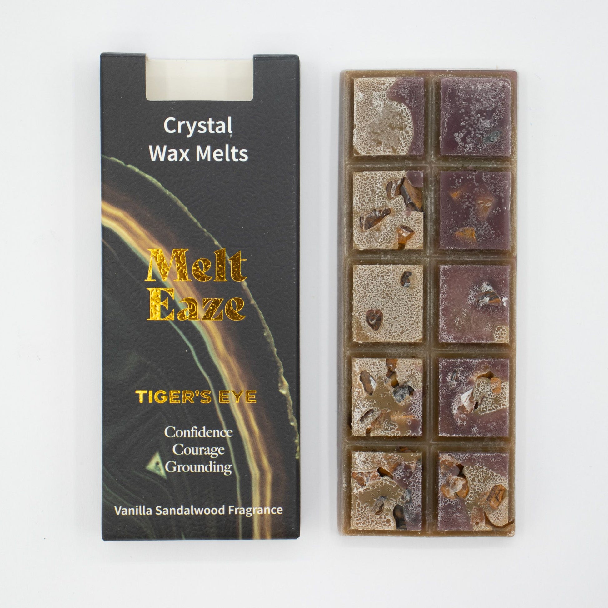 MeltEaze Wax Melts 50g - Tigereye Strength - Vanilla Sandalwood - Vivid Aromas UK