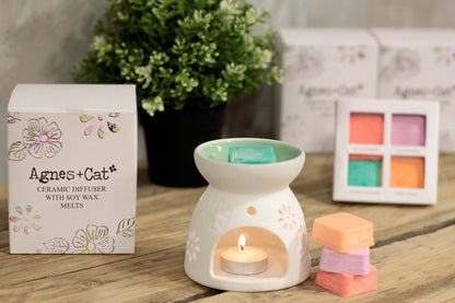 Wax Melter with Four Soy Wax Melts - Vivid Aromas UK