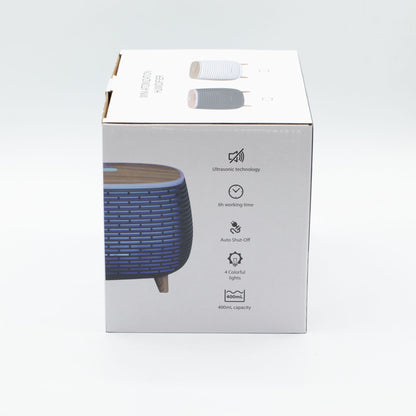 Futuristic Ribbed Aroma Diffuser with Colour-Changing Light - Vivid Aromas UK