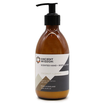 Coconut & lemon Lotion 300ml - Vivid Aromas UK