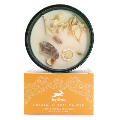 Hop Hare Crystal Magic Flower Candle - The Lion - Vivid Aromas UK