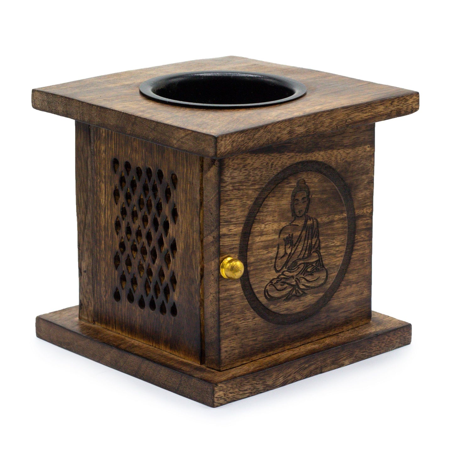Large Mango Box Burner - Buddha - Vivid Aromas UK