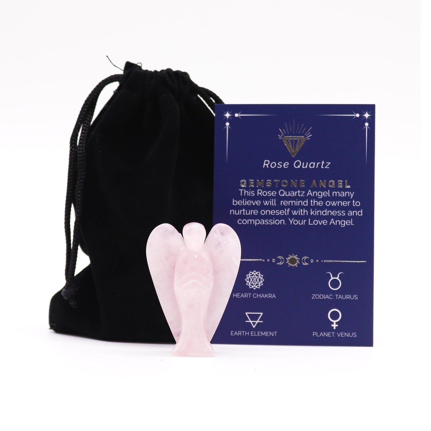 Gemstone Angel - Rose Quartz - Vivid Aromas UK