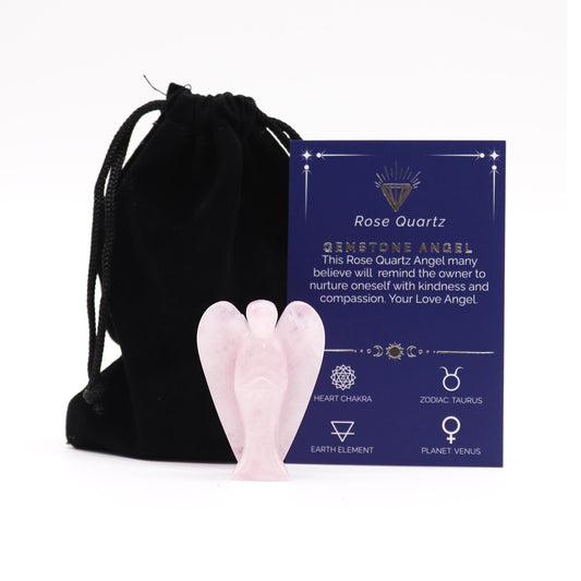 Gemstone Angel - Rose Quartz - Vivid Aromas UK
