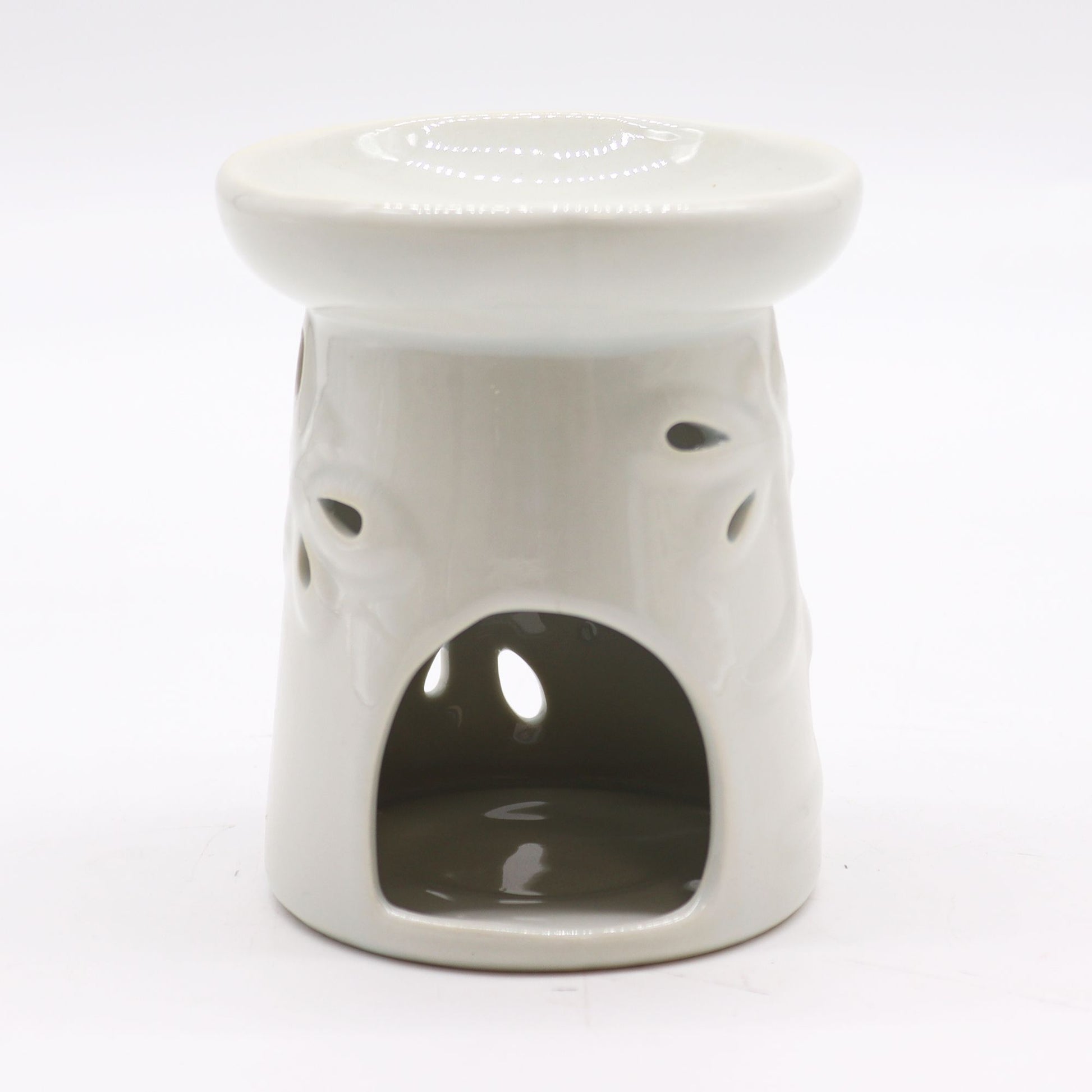 Classic White Oil Burner - Dragonfly - Vivid Aromas UK