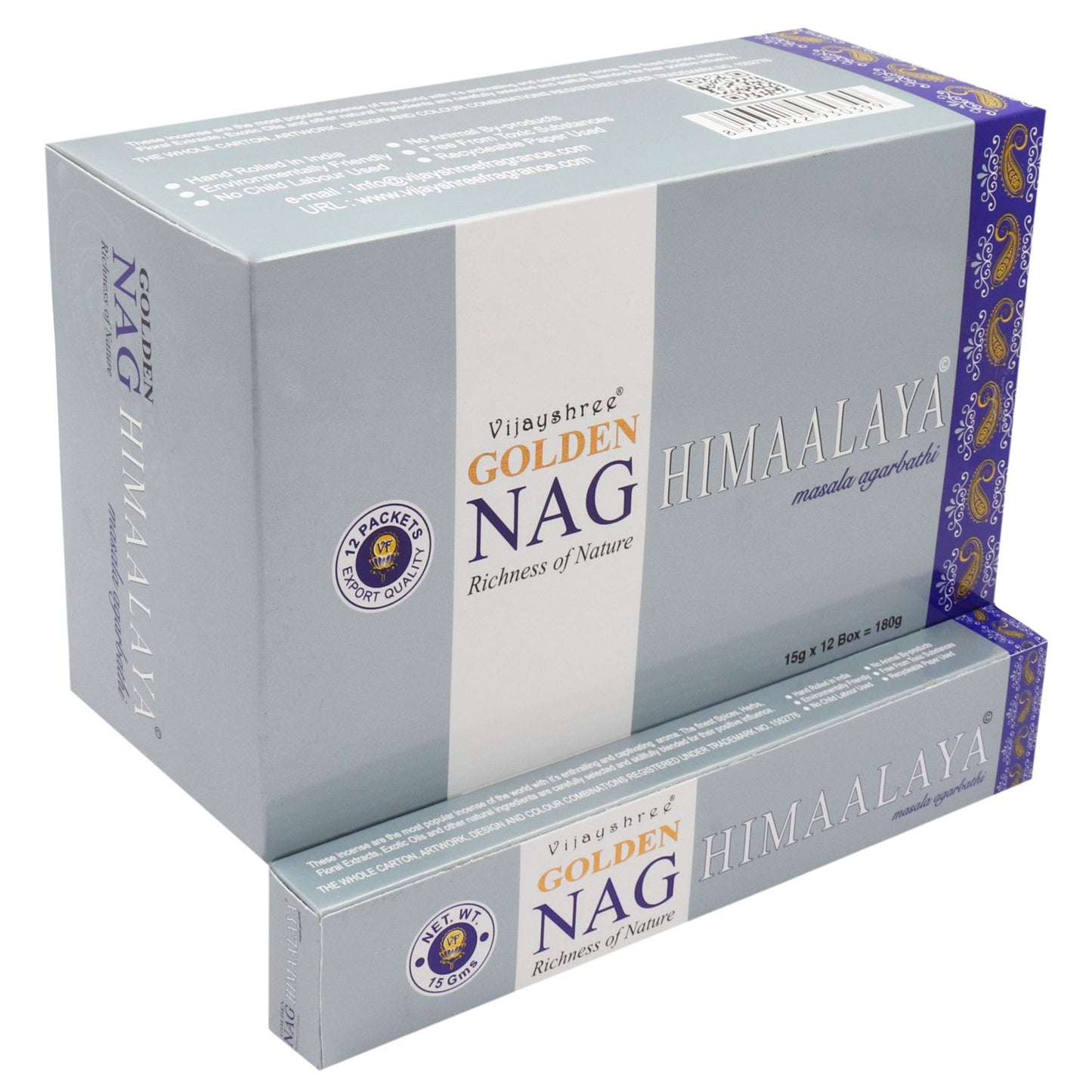 15g Golden Nag - Himalaya Incense - Vivid Aromas UK