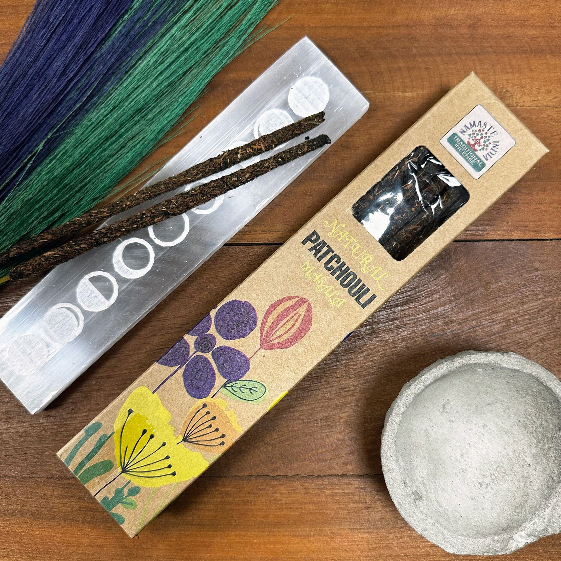 Natural Botanical Masala Incense - Patchouli - Vivid Aromas UK