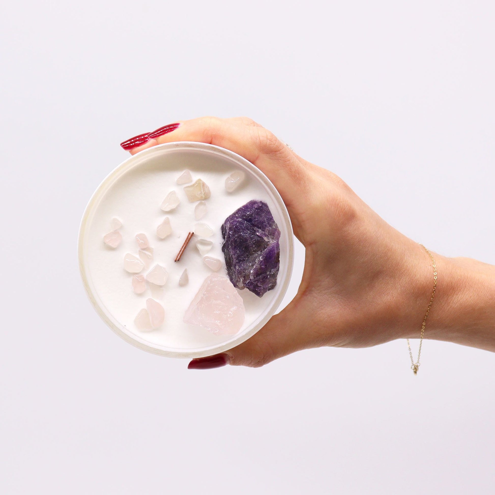 Chakra Crystal Candles - Third Eye Chakra - Vivid Aromas UK