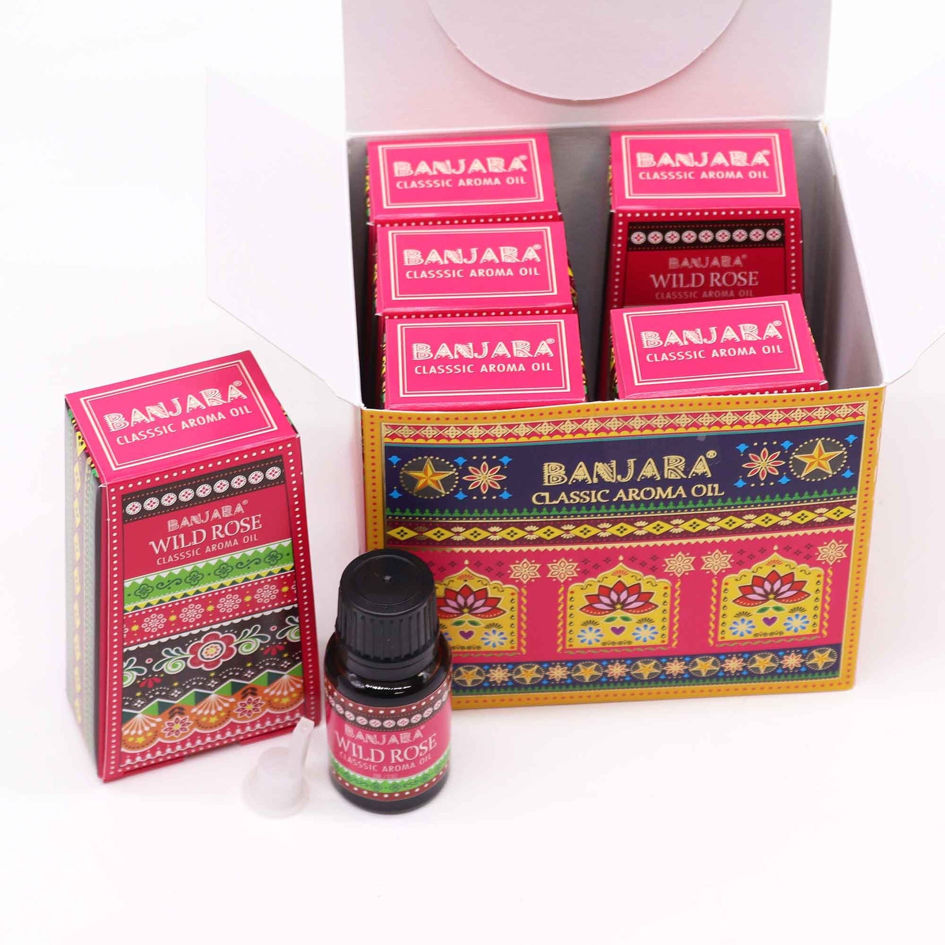 Banjara Indian Fragrance Oil 10ml - Wild Rose - Vivid Aromas UK