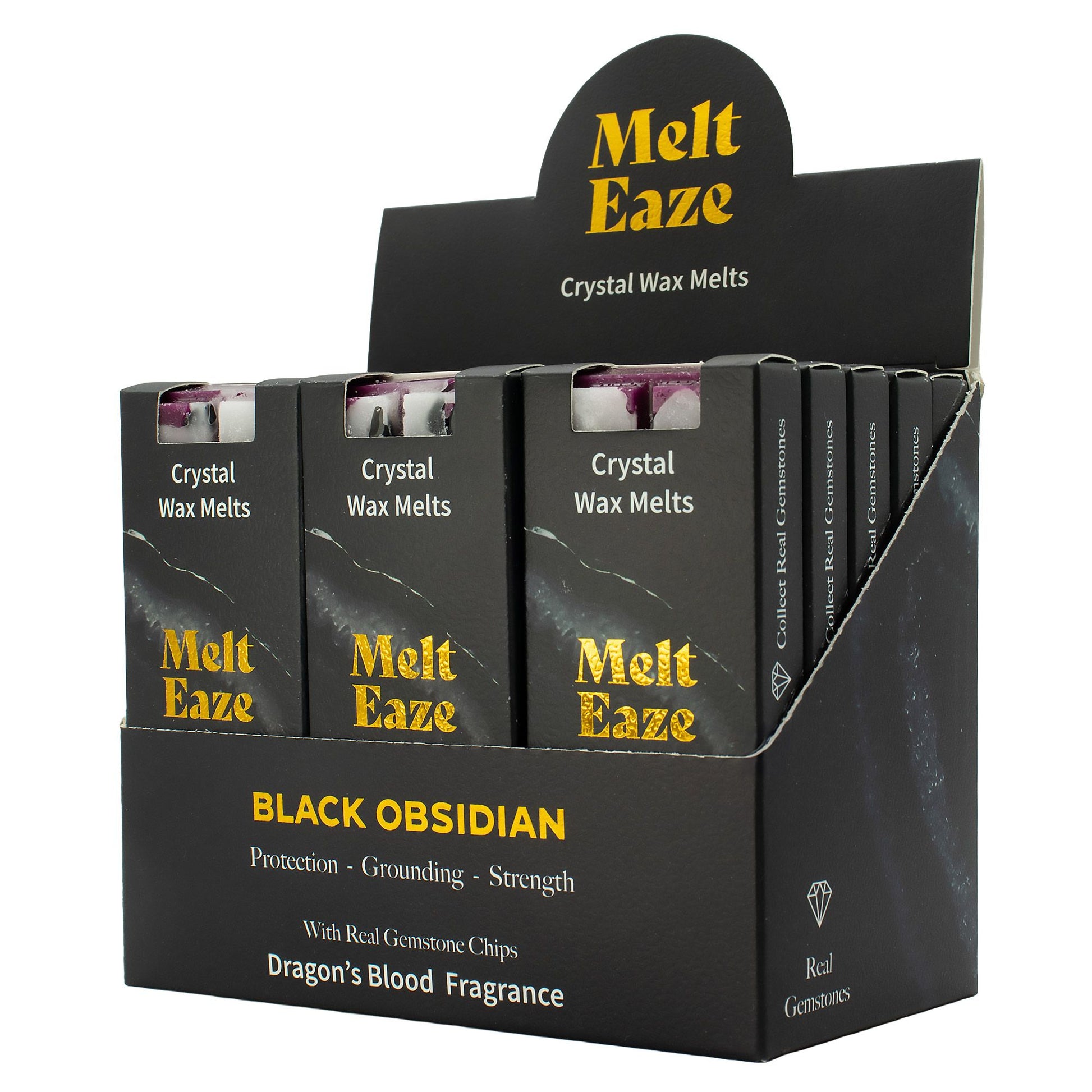 MeltEaze Wax Melts 50g - Obsidian Shield - Dragons Blood - Vivid Aromas UK