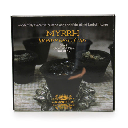 Box of 12 Resin Cups - Myrrh - Vivid Aromas UK