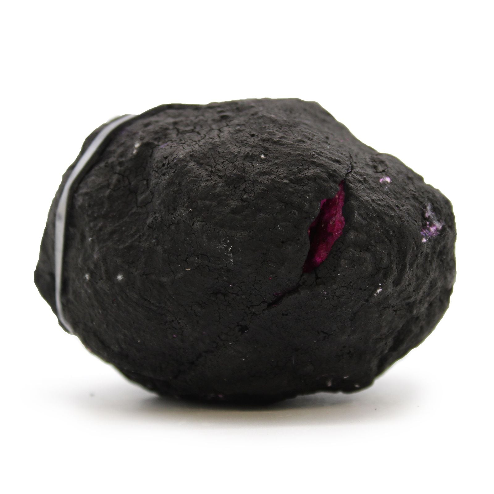 Coloured Calsite Geodes - Black Rock - Dark Red / Pink - Vivid Aromas UK