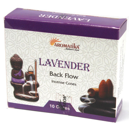 Aromatica Backflow Incense Cones - Lavender - Vivid Aromas UK
