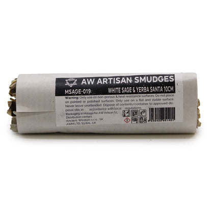 Smudge Stick - White Sage & Yerba Santa 10cm - Vivid Aromas UK
