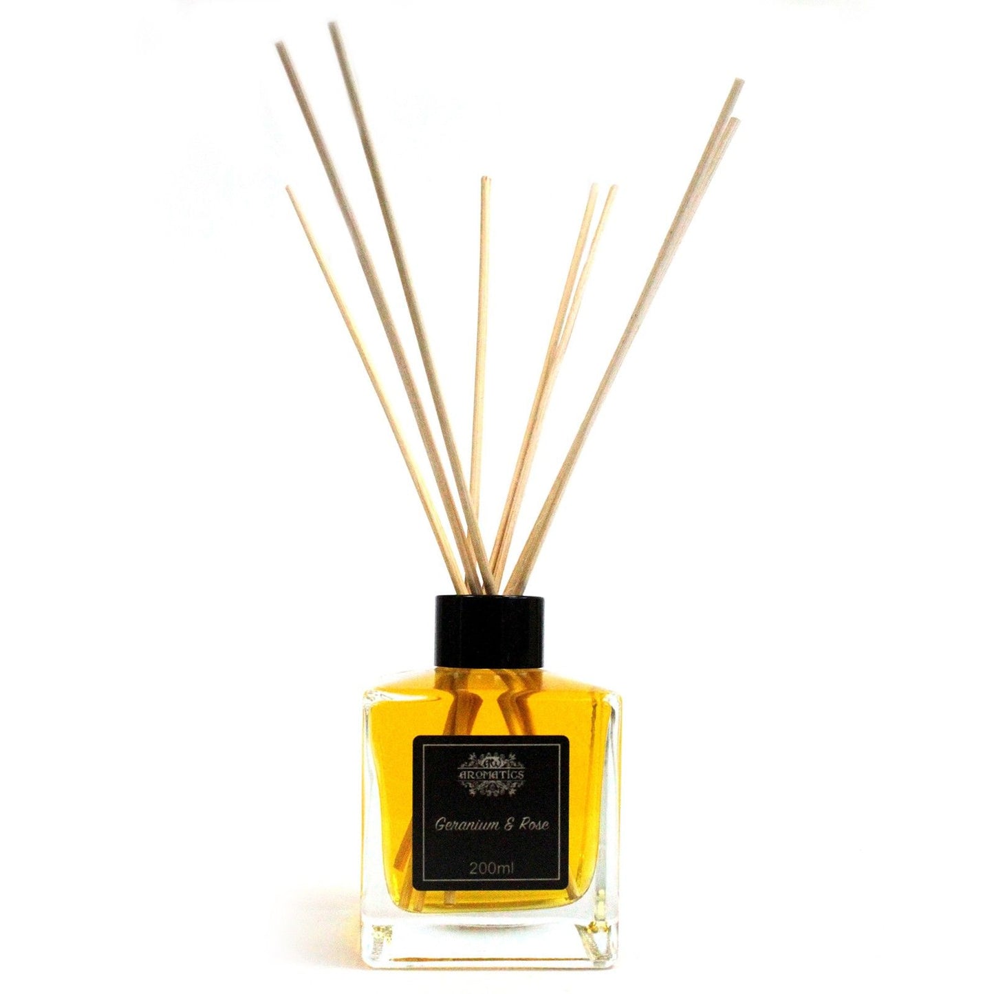 200ml Geranium & Rose Essential Oil Reed Diffuser - Vivid Aromas UK