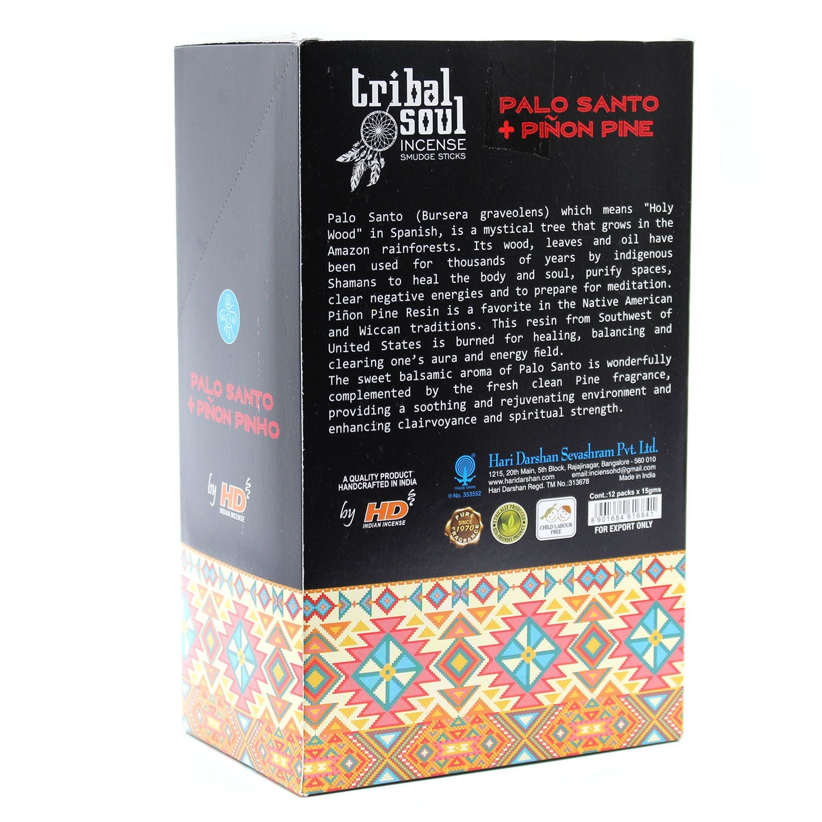 Tribal Soul Incense Sticks - Palo Santo + Pinon Pine - Vivid Aromas UK