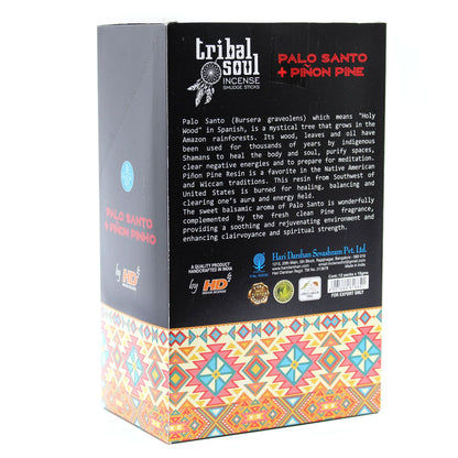 Tribal Soul Incense Sticks - Palo Santo + Pinon Pine - Vivid Aromas UK