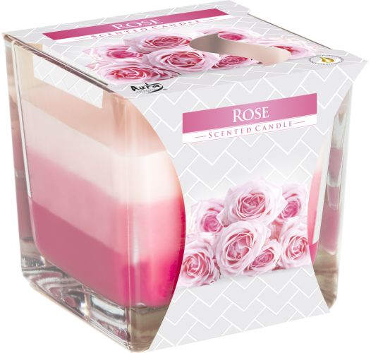 Rainbow Jar Candle - Rose - Vivid Aromas UK