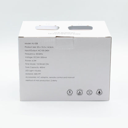Futuristic Ribbed Aroma Diffuser with Colour-Changing Light - Vivid Aromas UK