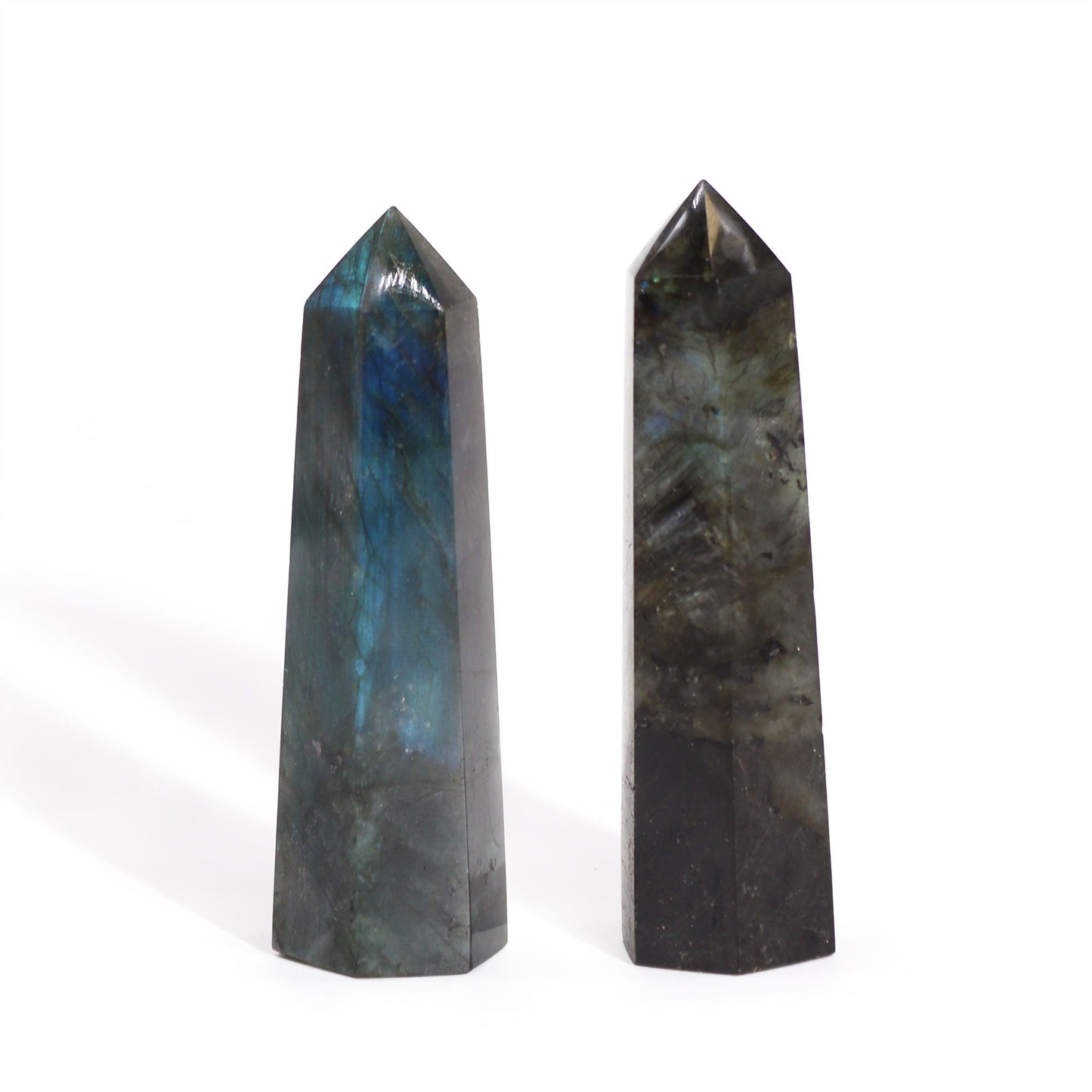 Madagascar Labradorite Point (approx 50-65gm 100x28mm) - Vivid Aromas UK