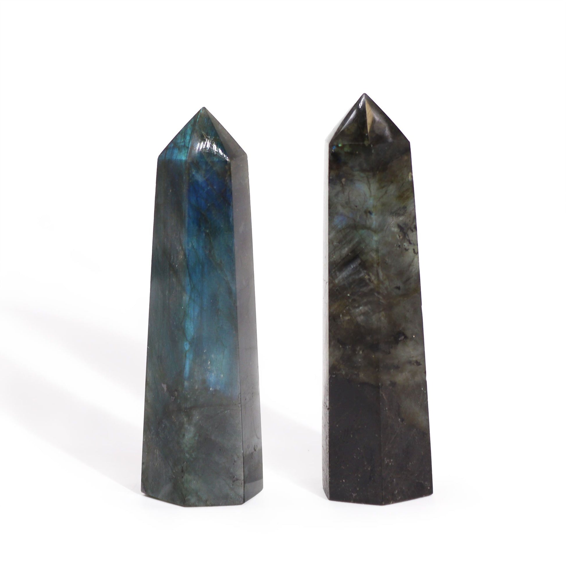 Madagascar Labradorite Point (approx 50-65gm 100x28mm) - Vivid Aromas UK