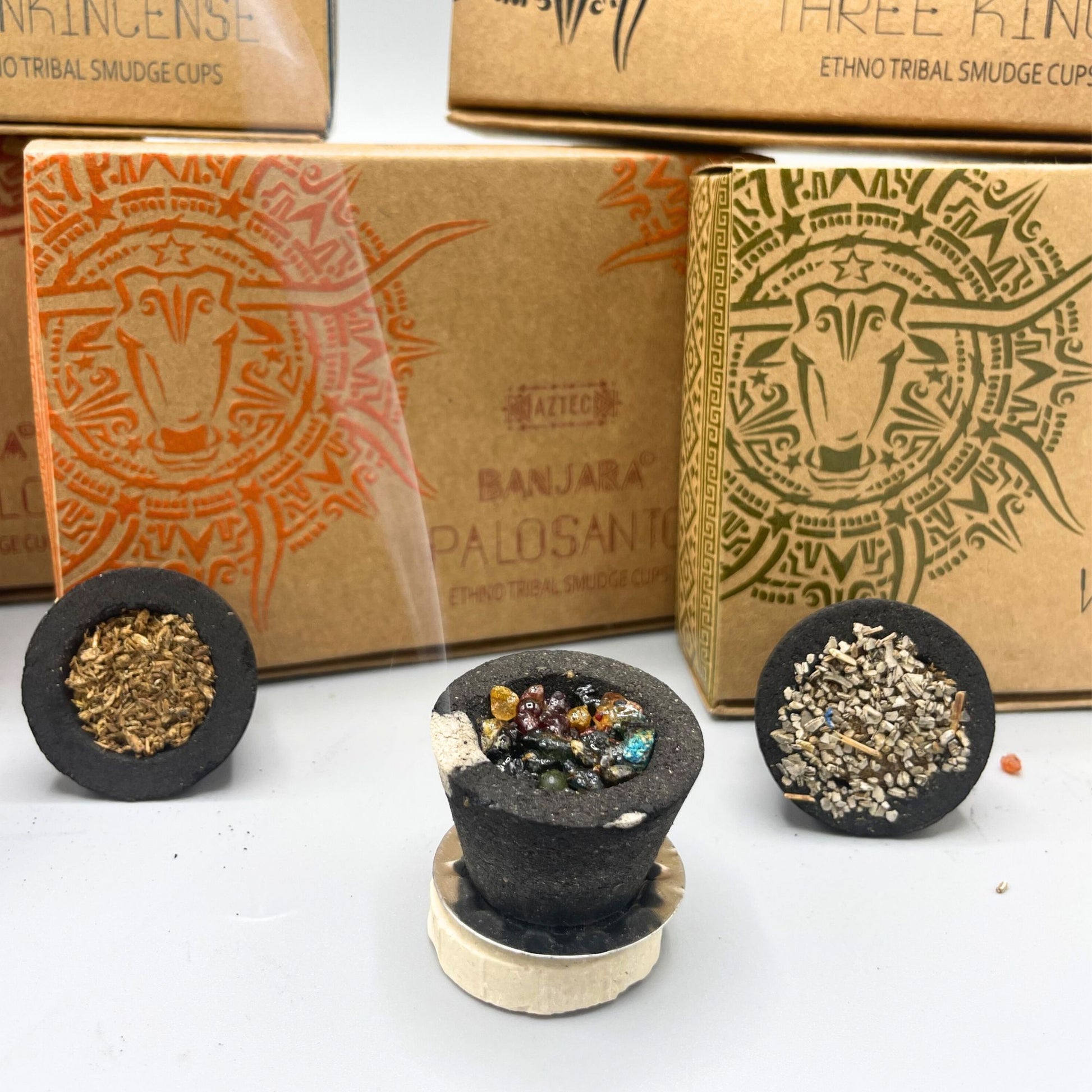 Banjara Resin Cups - Mayan Myyrh - Vivid Aromas UK